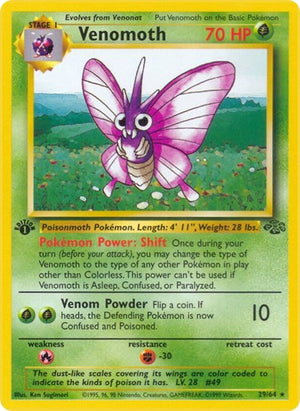 Pokemon TCG - Jungle - Venomoth - 29/64 - Unlimited