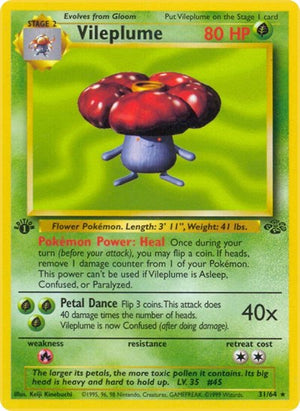 Pokemon TCG - Jungle - Vileplume - 31/64 - Unlimited
