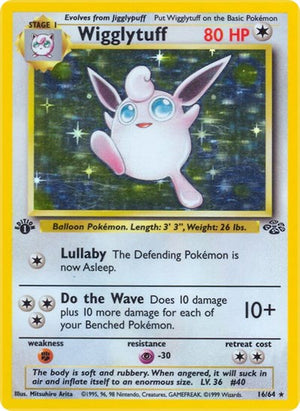 Pokemon TCG - Jungle - Wigglytuff - 16/64 - 1st Edition Holofoil