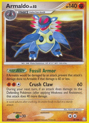Pokemon TCG - Legends Awakened - Armaldo - 18/146 - Reverse Holofoil