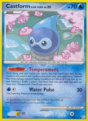Pokemon TCG - Legends Awakened - Castform Rain Form - 49/146 - Reverse Holofoil