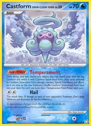Pokemon TCG - Legends Awakened - Castform Snow-Cloud Form - 50/146 - Reverse Holofoil