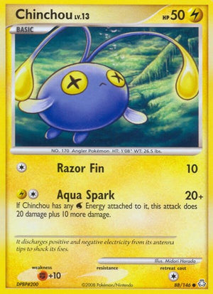 Pokemon TCG - Legends Awakened - Chinchou - 88/146 - Reverse Holofoil