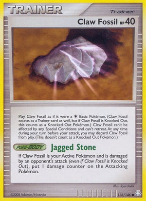 Pokemon TCG - Legends Awakened - Claw Fossil - 138/146