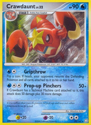 Pokemon TCG - Legends Awakened - Crawdaunt - 22/146 - Reverse Holofoil