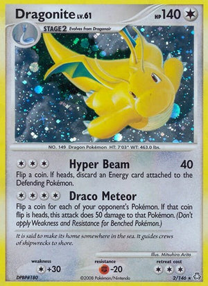 Pokemon TCG - Legends Awakened - Dragonite - 2/146 - Reverse Holofoil