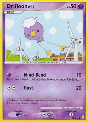 Pokemon TCG - Legends Awakened - Drifloon - 92/146 - Reverse Holofoil