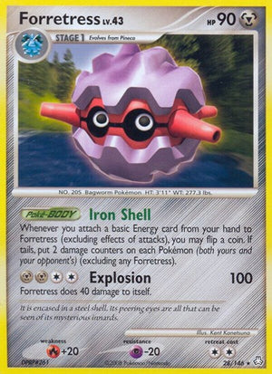 Pokemon TCG - Legends Awakened - Forretress - 28/146 - Reverse Holofoil
