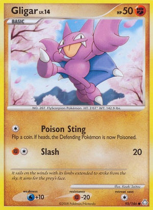Pokemon TCG - Legends Awakened - Gligar - 95/146 - Reverse Holofoil