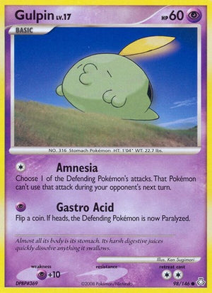 Pokemon TCG - Legends Awakened - Gulpin - 98/146 - Reverse Holofoil