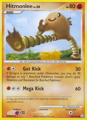 Pokemon TCG - Legends Awakened - Hitmonlee - 100/146 - Reverse Holofoil