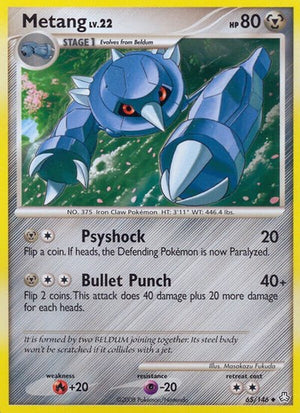 Pokemon TCG - Legends Awakened - Metang - 65/146 - Reverse Holofoil