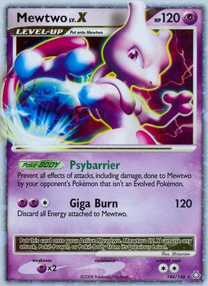 Pokemon TCG - Legends Awakened - Mewtwo LV.X - 144/146 - Holofoil