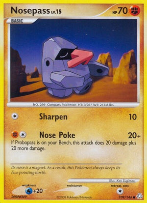 Pokemon TCG - Legends Awakened - Nosepass - 109/146 - Reverse Holofoil