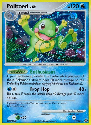 Pokemon TCG - Legends Awakened - Politoed - 12/146 - Reverse Holofoil