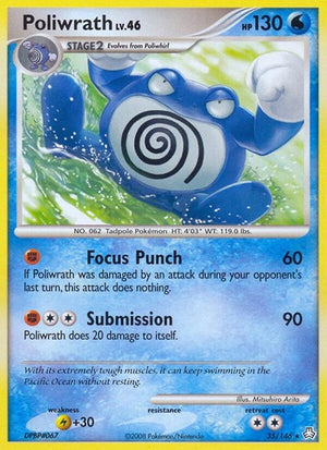Pokemon TCG - Legends Awakened - Poliwrath - 35/146 - Reverse Holofoil