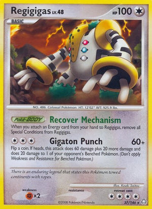 Pokemon TCG - Legends Awakened - Regigigas - 37/146 - Reverse Holofoil