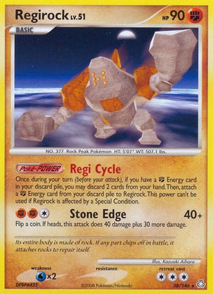 Pokemon TCG - Legends Awakened - Regirock - 38/146 - Reverse Holofoil