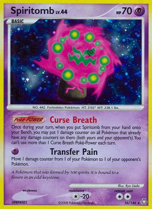 Pokemon TCG - Legends Awakened - Spiritomb - 16/146 - Reverse Holofoil