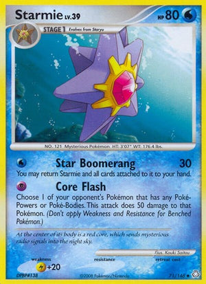 Pokemon TCG - Legends Awakened - Starmie - 71/146 - Reverse Holofoil