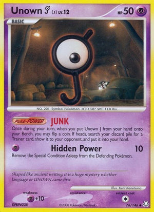 Pokemon TCG - Legends Awakened - Unown - 76/146 - Reverse Holofoil