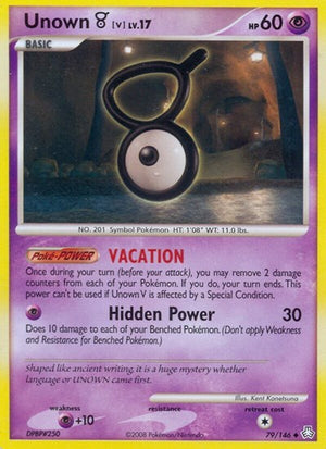 Pokemon TCG - Legends Awakened - Unown - 79/146 - Reverse Holofoil
