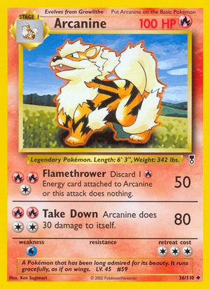 Pokemon TCG - Legendary Collection - Arcanine - 036/110