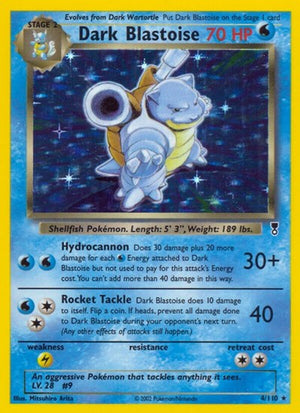 Pokemon TCG - Legendary Collection - Dark Blastoise - 004/110 - Reverse Holofoil