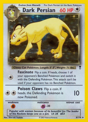 Pokemon TCG - Legendary Collection - Dark Persian - 006/110 - Holofoil