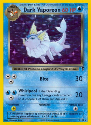Pokemon TCG - Legendary Collection - Dark Vaporeon - 009/110 - Holofoil