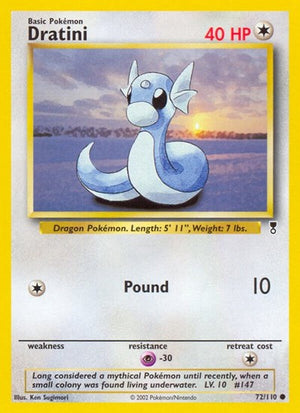 Pokemon TCG - Legendary Collection - Dratini - 072/110 - Reverse Holofoil