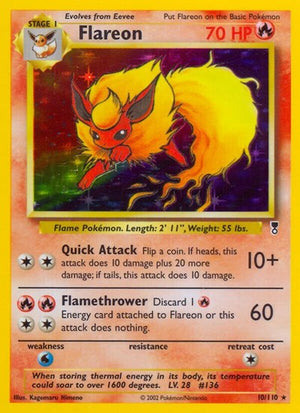Pokemon TCG - Legendary Collection - Flareon - 010/110 - Holofoil