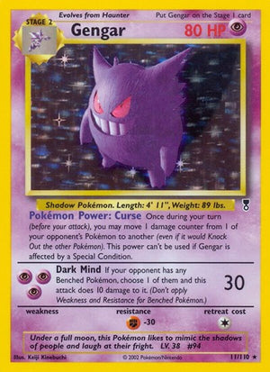 Pokemon TCG - Legendary Collection - Gengar - 011/110 - Reverse Holofoil