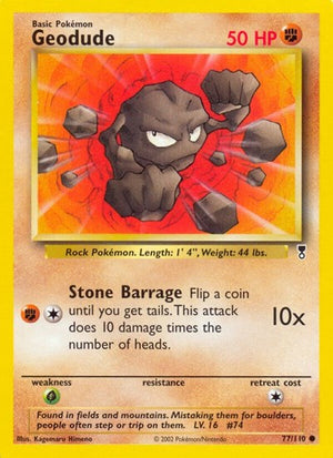 Pokemon TCG - Legendary Collection - Geodude - 077/110 - Reverse Holofoil