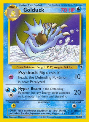 Pokemon TCG - Legendary Collection - Golduck - 043/110 - Reverse Holofoil
