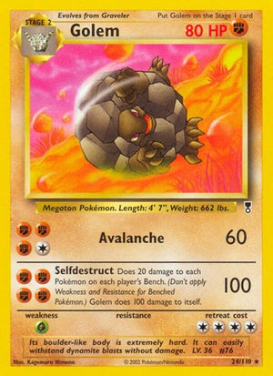 Pokemon TCG - Legendary Collection - Golem - 024/110