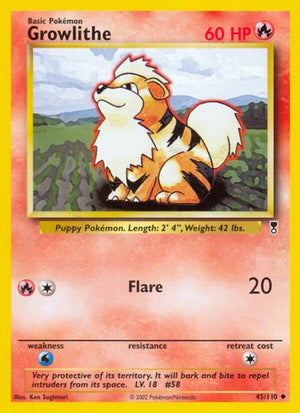 Pokemon TCG - Legendary Collection - Growlithe - 045/110 - Reverse Holofoil