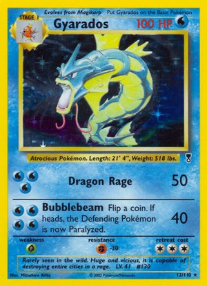 Pokemon TCG - Legendary Collection - Gyarados - 012/110 - Reverse Holofoil