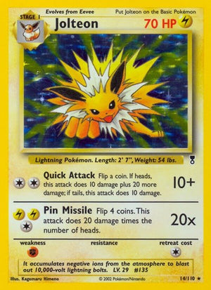 Pokemon TCG - Legendary Collection - Jolteon - 014/110 - Reverse Holofoil