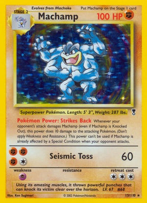 Pokemon TCG - Legendary Collection - Machamp - 015/110 - Reverse Holofoil