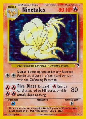 Pokemon TCG - Legendary Collection - Ninetales - 017/110 - Reverse Holofoil