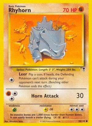 Pokemon TCG - Legendary Collection - Rhyhorn - 090/110