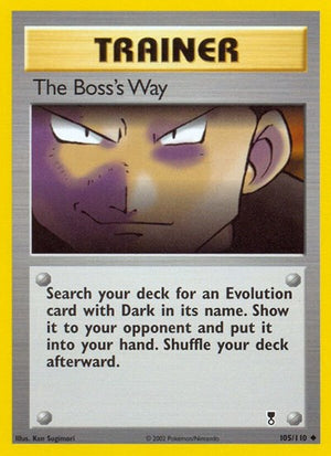 Pokemon TCG - Legendary Collection - The Boss's Way - 105/110