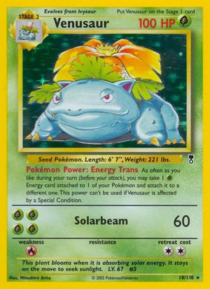 Pokemon TCG - Legendary Collection - Venusaur - 018/110 - Reverse Holofoil