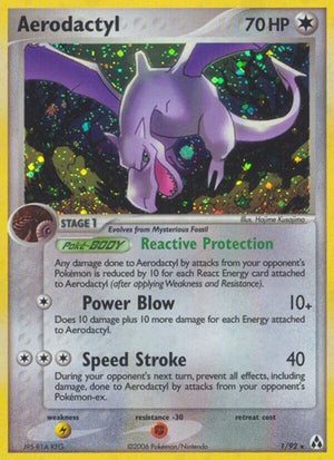 Pokemon TCG - EX Legend Maker - Aerodactyl - 1/92 - Reverse Holofoil