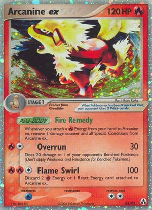 Pokemon TCG - EX Legend Maker - Arcanine ex - 83/92 - Holofoil