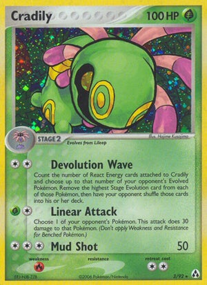 Pokemon TCG - EX Legend Maker - Cradily - 3/92 - Holofoil
