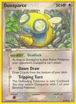 Pokemon TCG - EX Legend Maker - Dunsparce - 31/92 - Reverse Holofoil