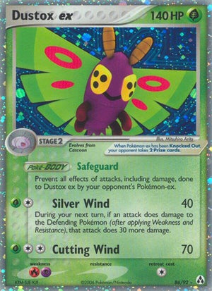 Pokemon TCG - EX Legend Maker - Dustox ex - 86/92 - Holofoil