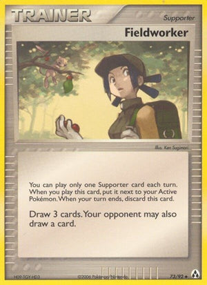 Pokemon TCG - EX Legend Maker - Fieldworker - 73/92 - Reverse Holofoil